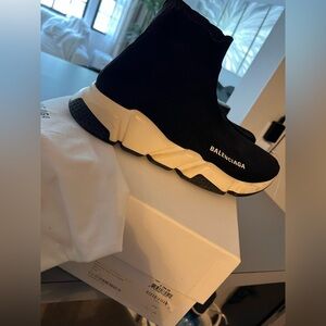 Balenciaga Black and White Chunky Sneakers